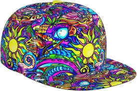 Baseball Cap, Flat Brim Snapback Hat, Unisex