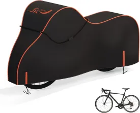 Bike Cover, 600D Heavy Duty Waterproof Bicycle Cover for Outdoor Storage  Fits 1/2/3 Bicycles  UV, Dust, Rain & Snow Protection  Compatible with Mountain, Road, Cruiser, Ebike & Electric Dirt Bike