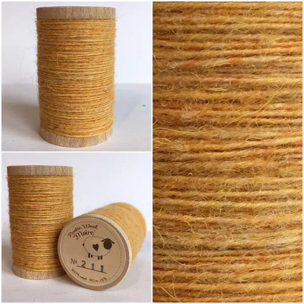 BUTTERCUP YELLOW Hand Dyed Fat EIGHTH Wool Fabric for Wool Applique and Rug Hooking
