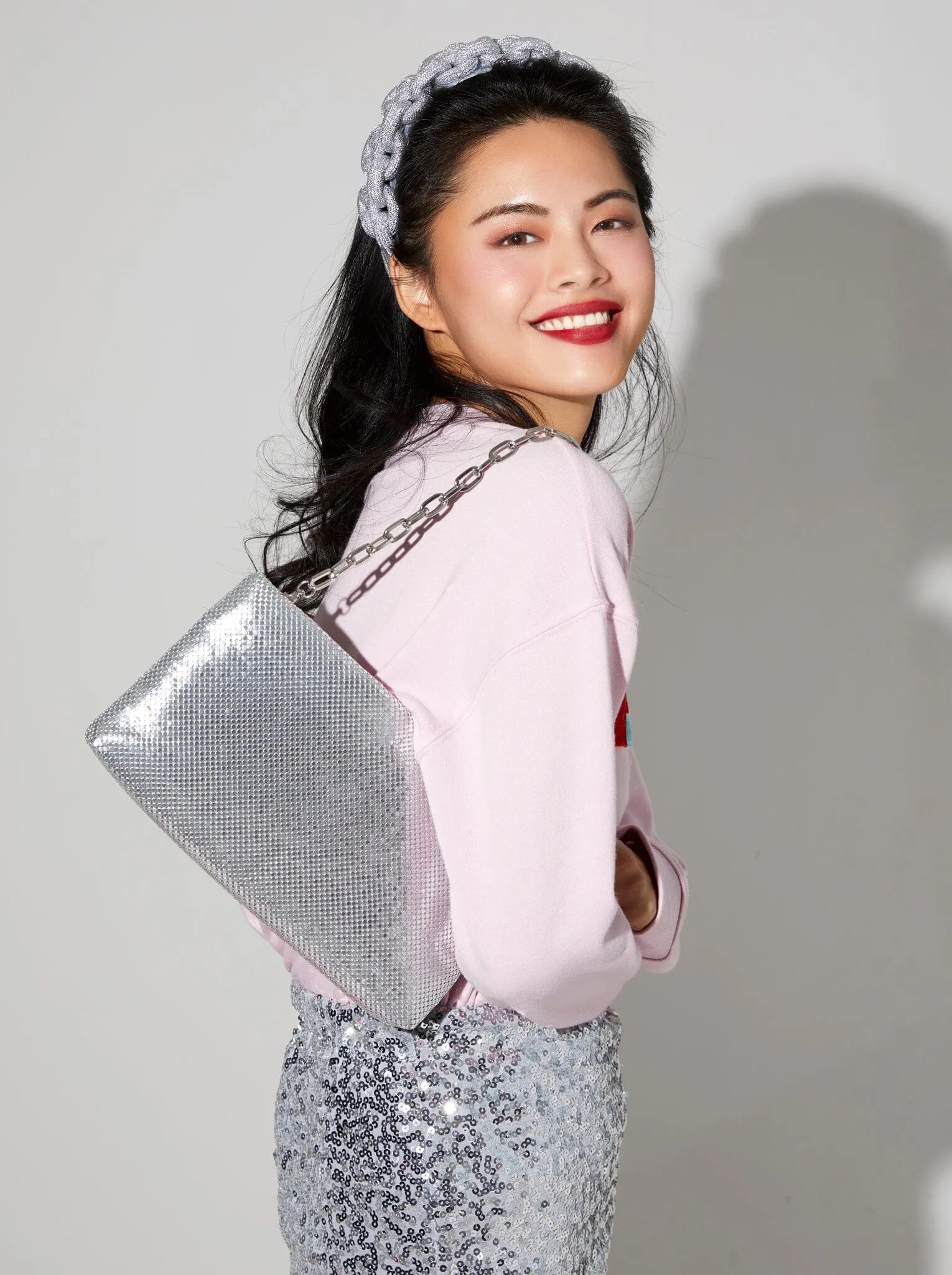 Cameron Shoulder Bag | Silver