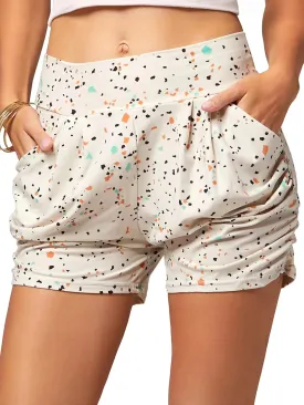 Conceited Womens Shorts with Pockets - Ultra Soft Stretch - High Rise - Casual - Pleated