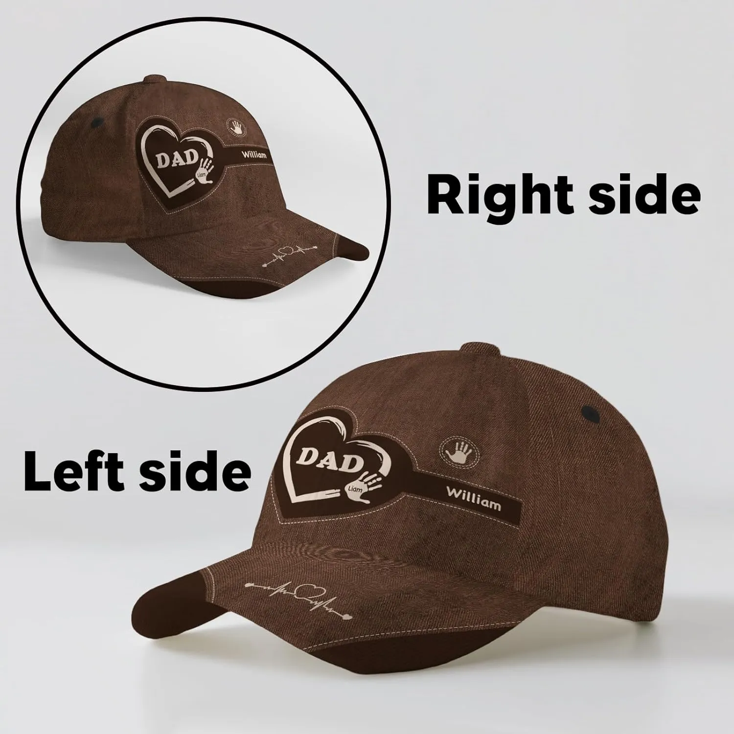 Custom Dad Hats Personalized Dad Baseball Cap with Names Fathers Day Hats Gifts for Dad Daddy Grandpa Men Husband