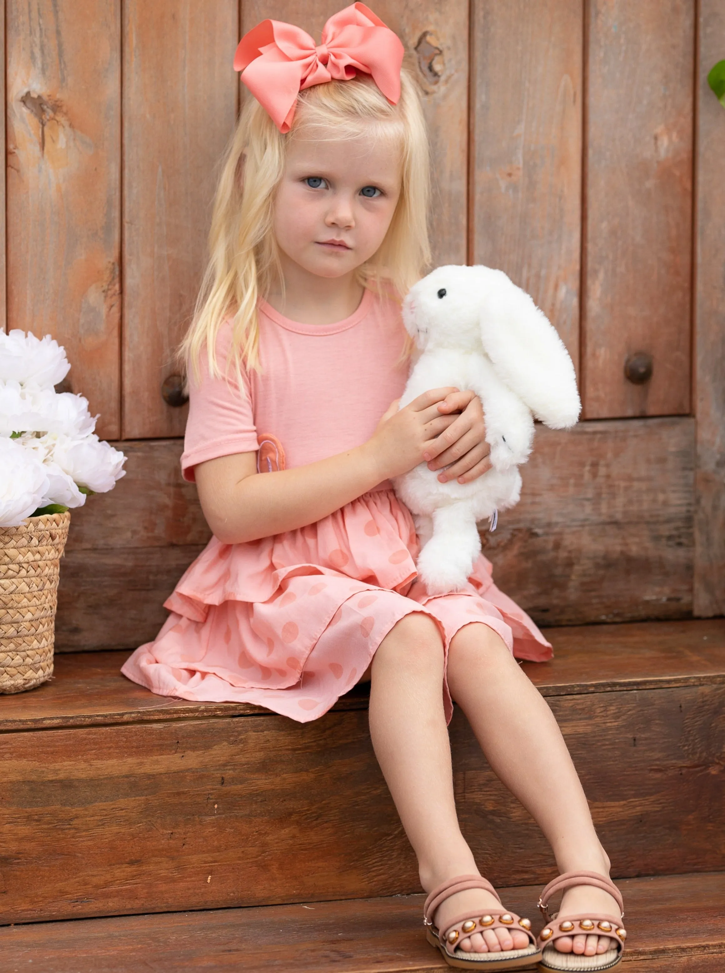 Earresistible Dotted Tiered Easter Dress