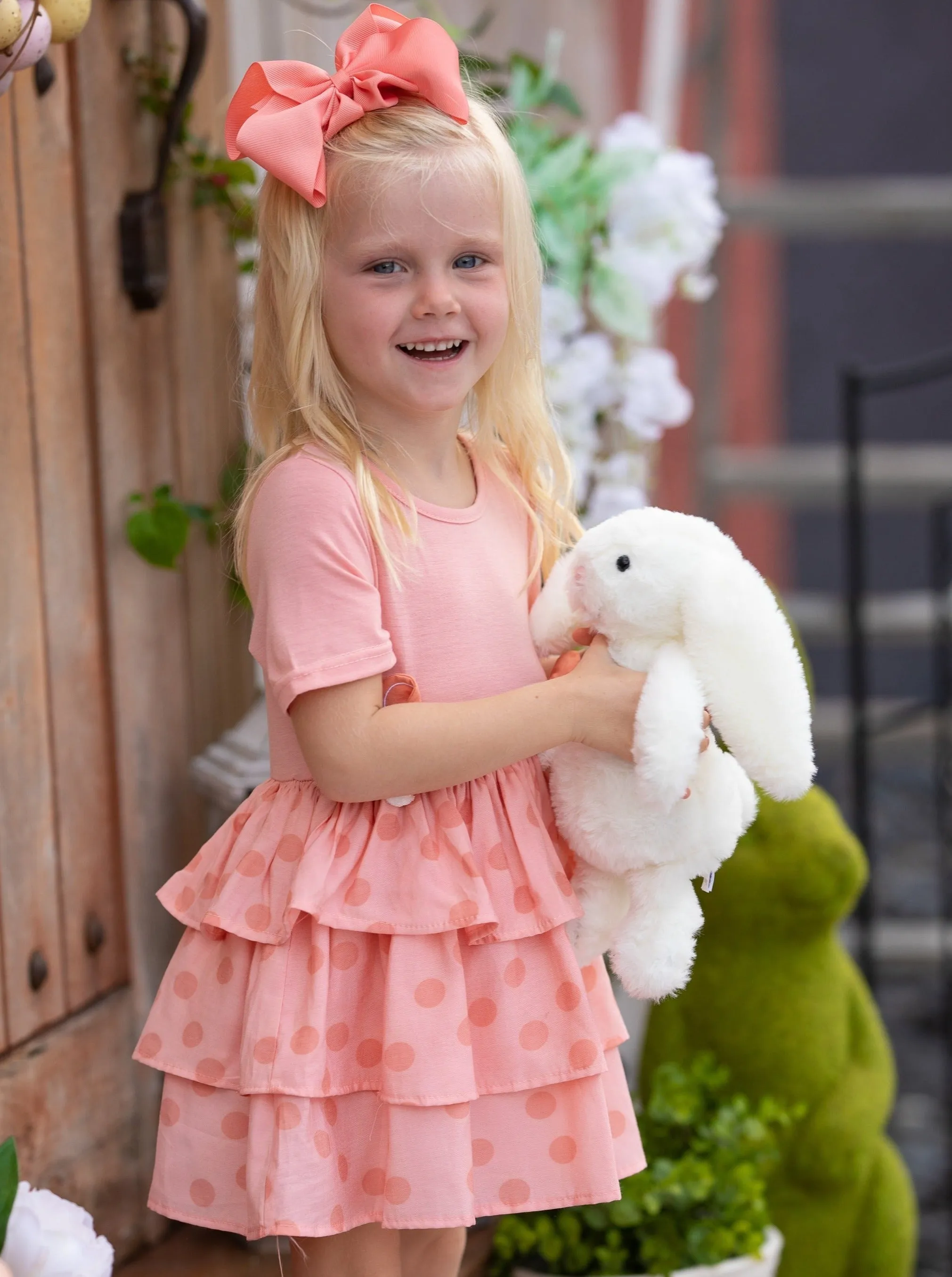 Earresistible Dotted Tiered Easter Dress