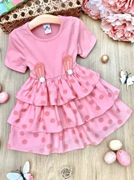 Earresistible Dotted Tiered Easter Dress