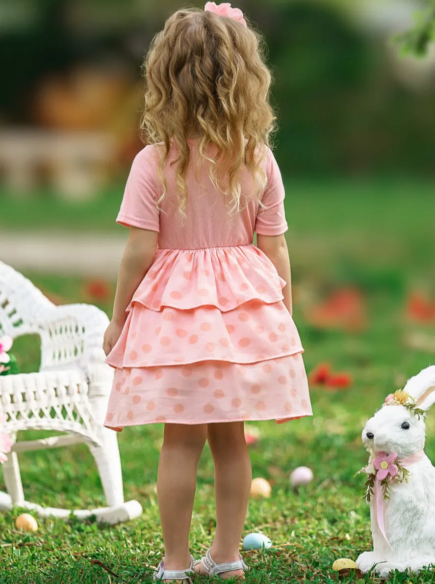 Earresistible Dotted Tiered Easter Dress