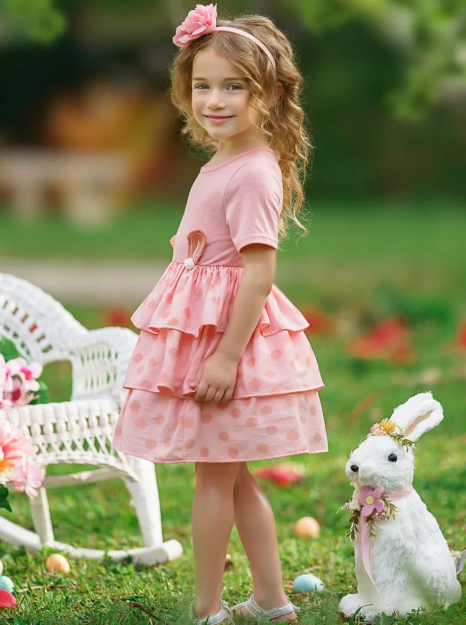 Earresistible Dotted Tiered Easter Dress