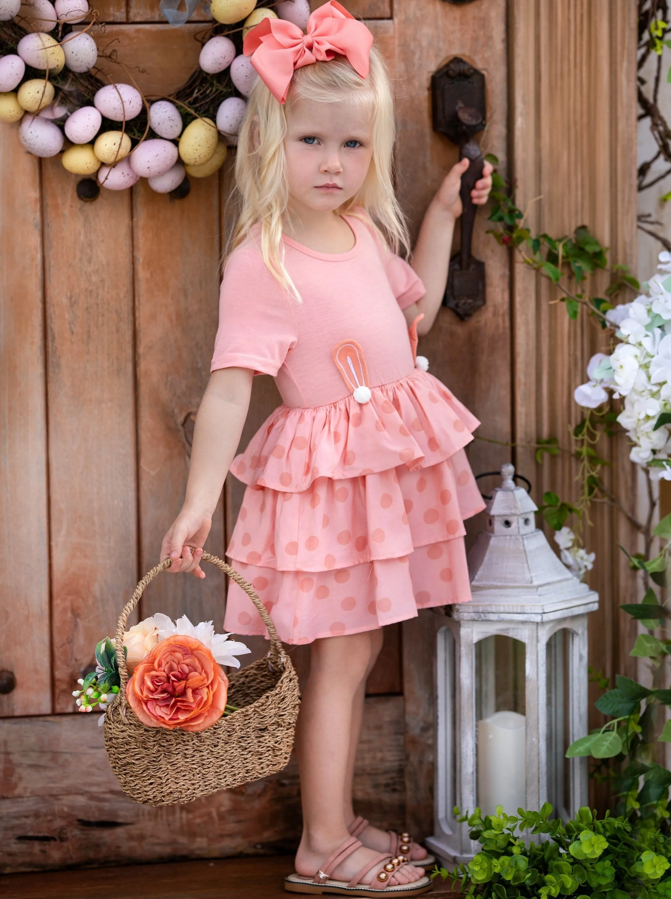 Earresistible Dotted Tiered Easter Dress
