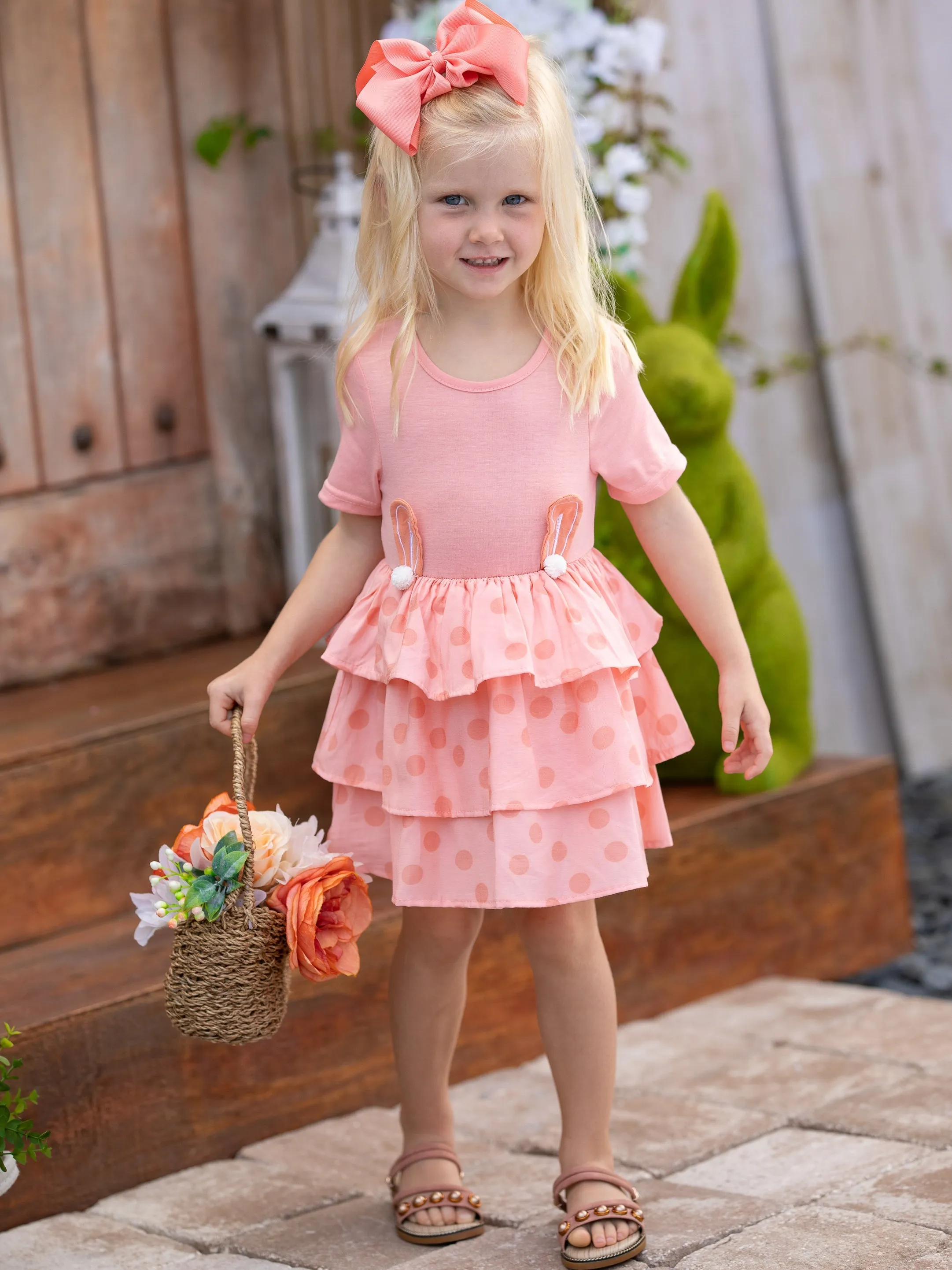Earresistible Dotted Tiered Easter Dress