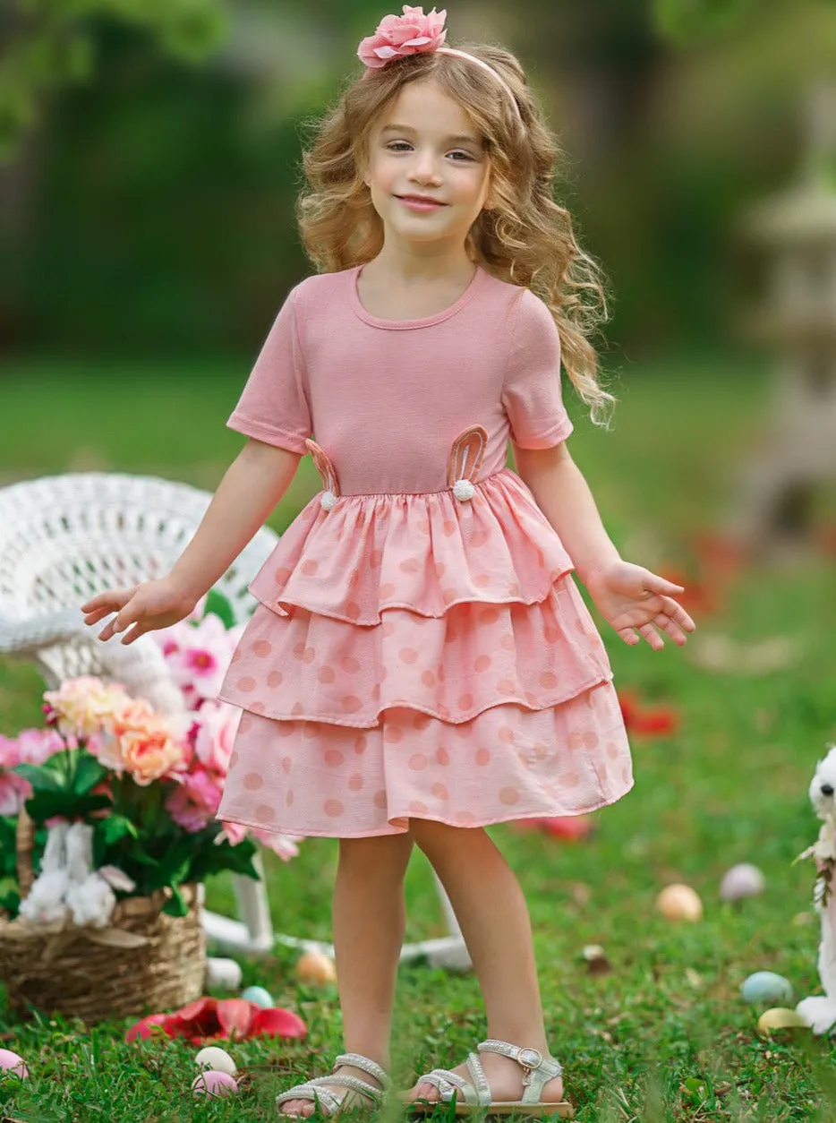 Earresistible Dotted Tiered Easter Dress