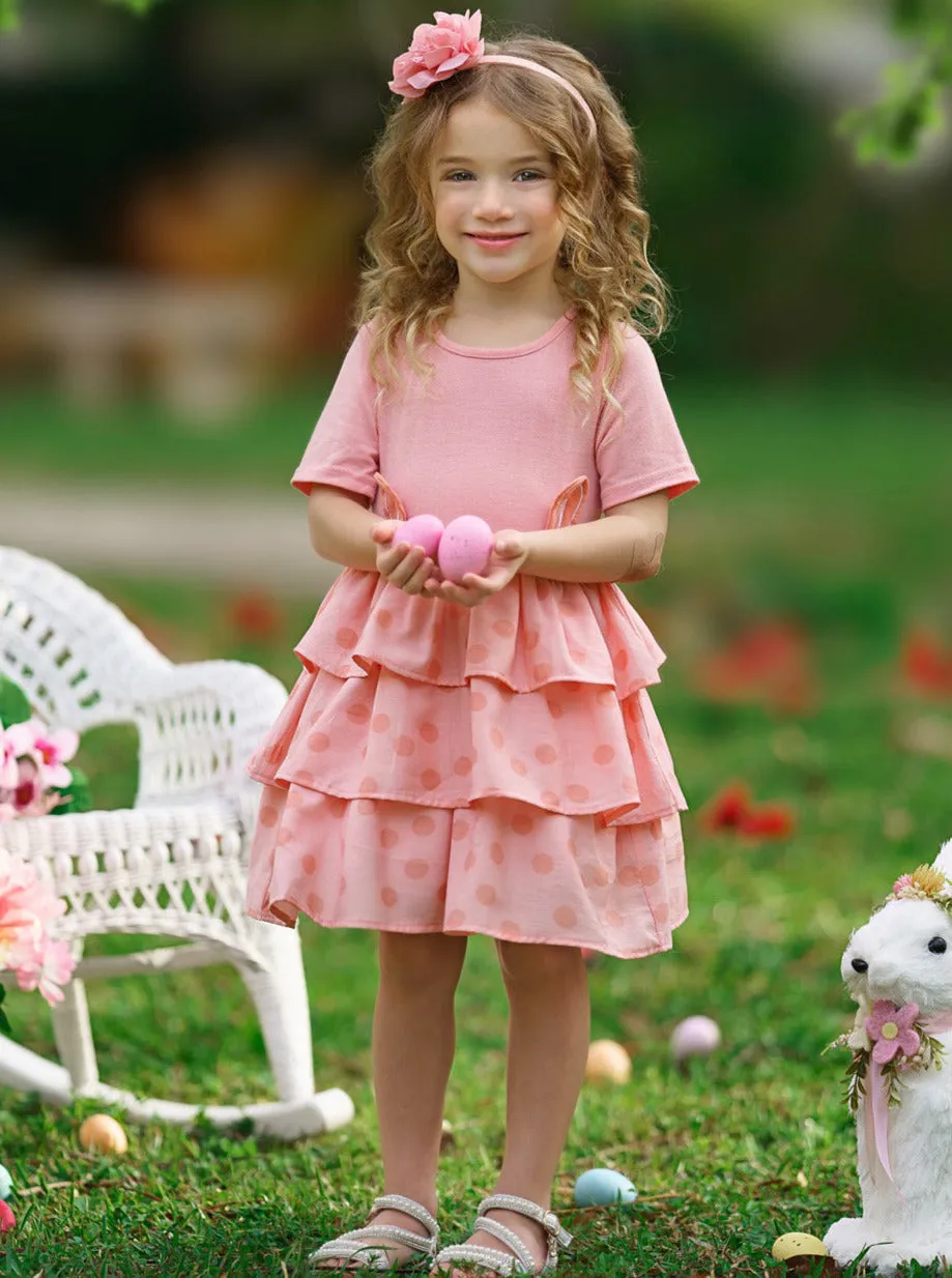 Earresistible Dotted Tiered Easter Dress