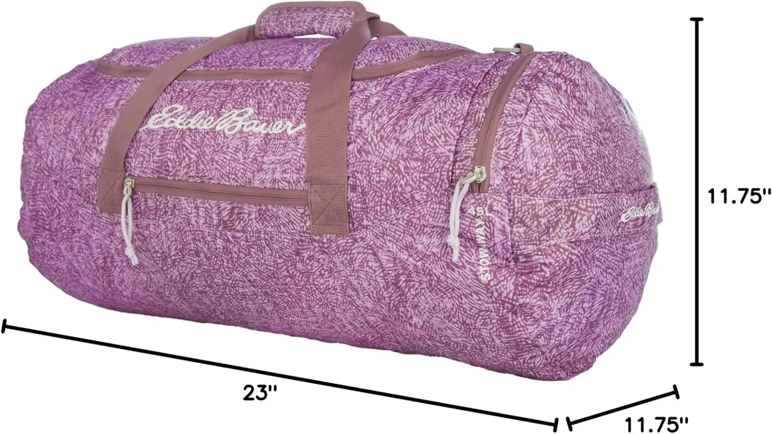 Eddie Bauer Stowaway Packable Duffel Bag | Travel | Foldable | Lightweight | Durable | Ripstop Polyester | 23" Length | 45L Capacity