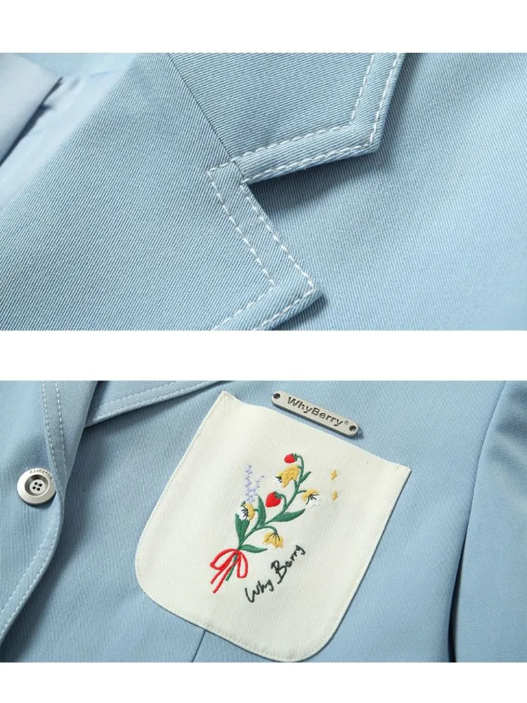 Flower Embroidery Loose Jacket【s0000001506】