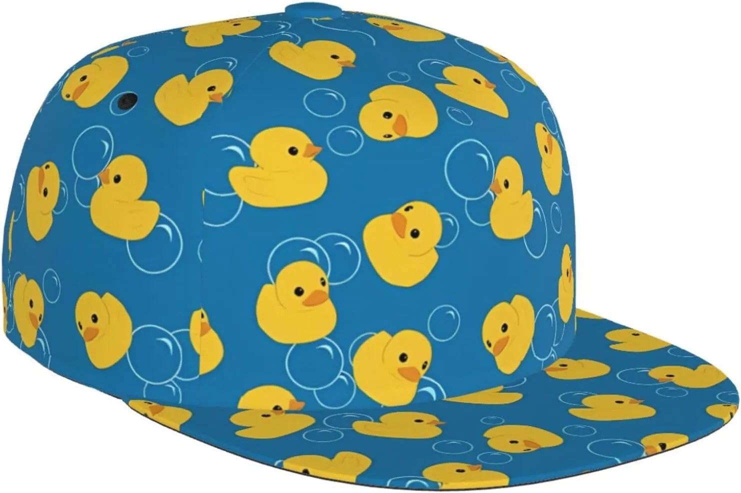 Funny Baseball Cap, Flat-Brimmed Hat, Adjustable Snapback Hat for Men and Women