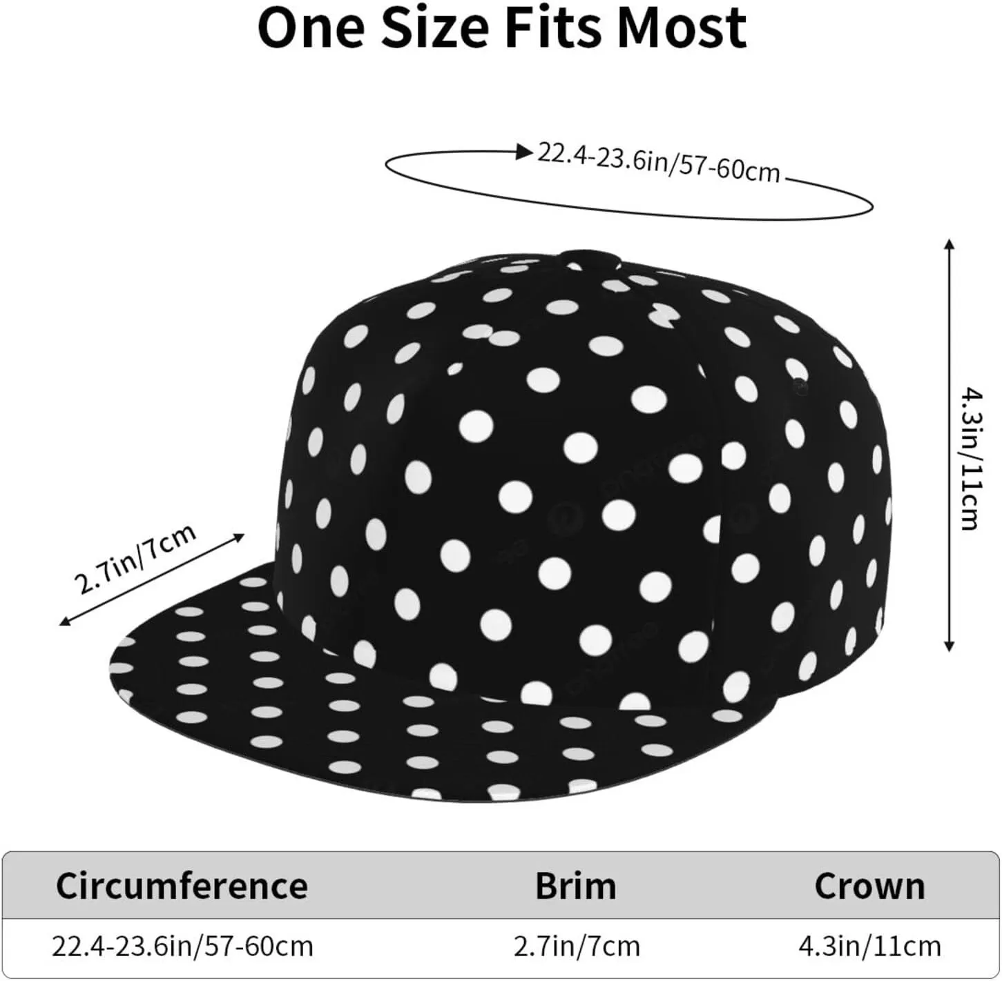 Funny Baseball Cap, Flat-Brimmed Hat, Adjustable Snapback Hat for Men and Women