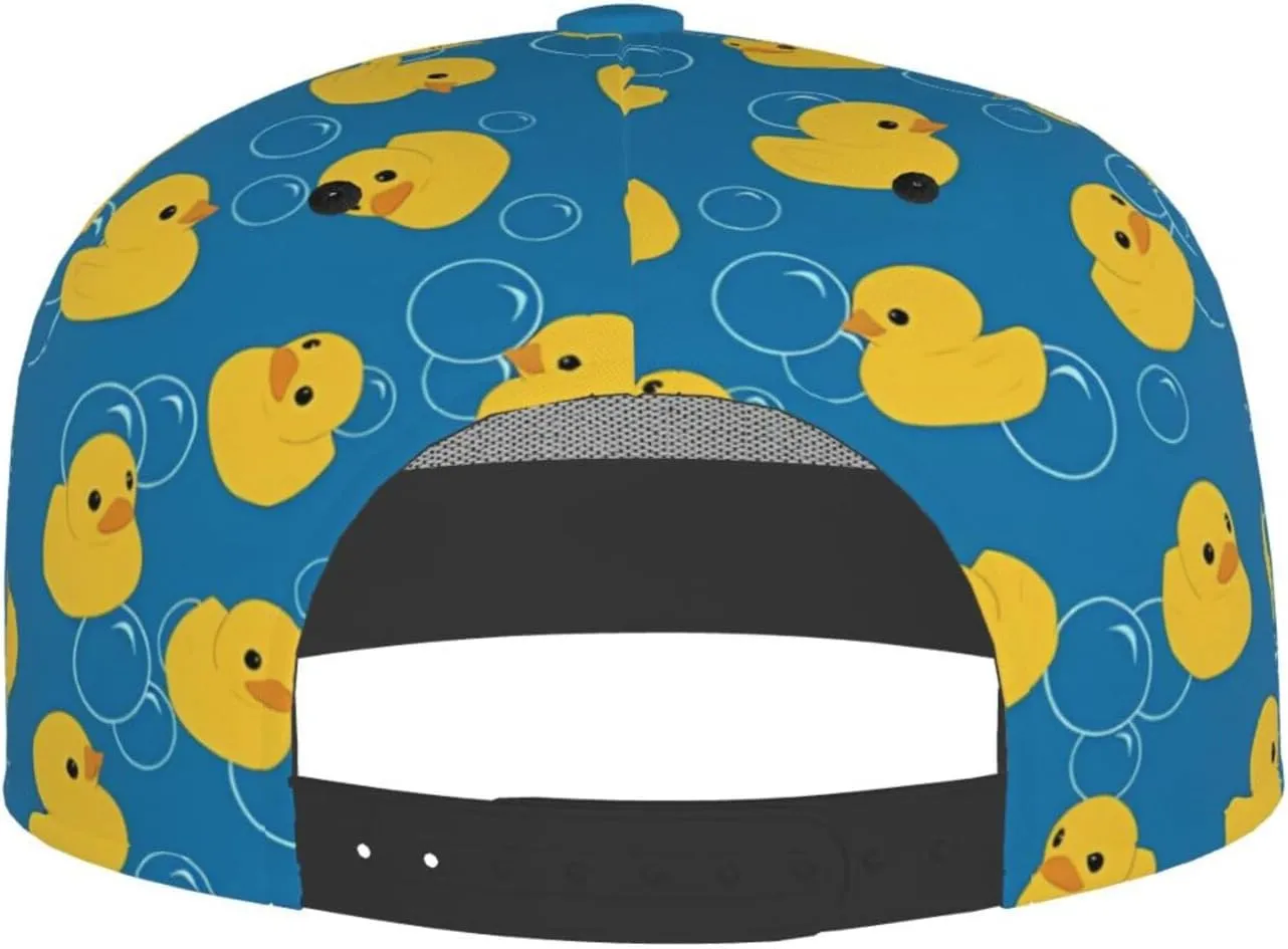 Funny Baseball Cap, Flat-Brimmed Hat, Adjustable Snapback Hat for Men and Women