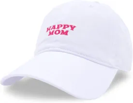 Happy Dad Hats for Men and Women, Available in Trucker Hat, 6 Panel Snapback Hat or Baseball Cap, Holiday & Birthday Gifts