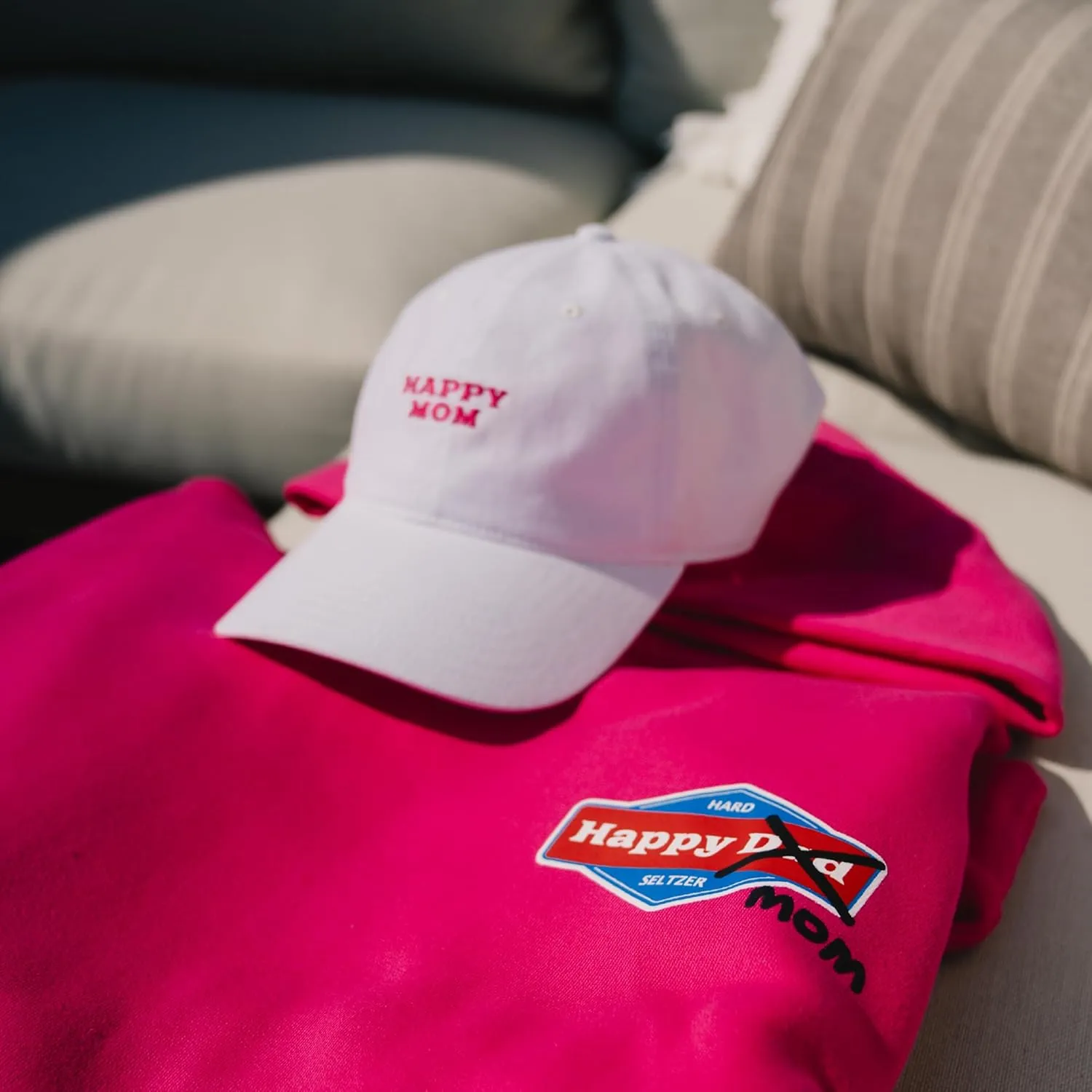 Happy Dad Hats for Men and Women, Available in Trucker Hat, 6 Panel Snapback Hat or Baseball Cap, Holiday & Birthday Gifts