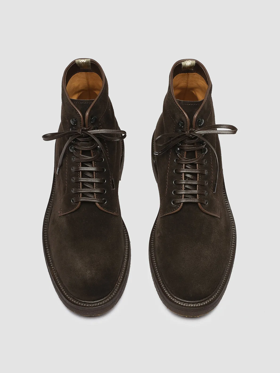 HOPKINS FLEXI 203 - Brown Suede Lace-up Boots