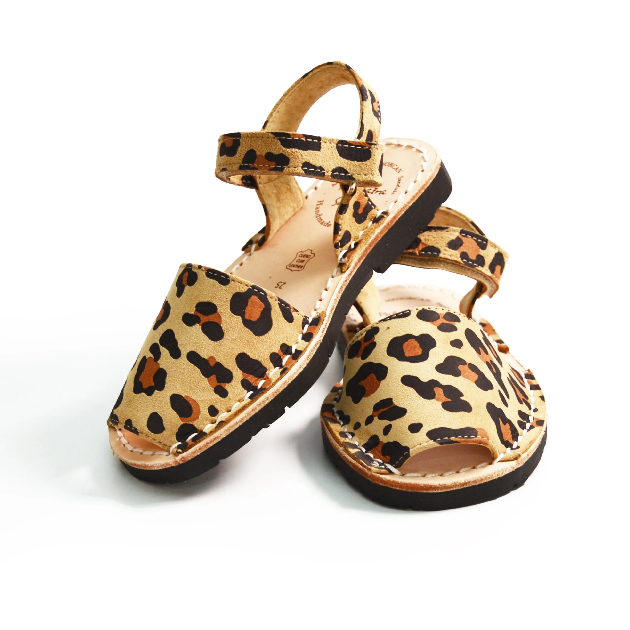 Leopard Print Nubuck Hook and Loop