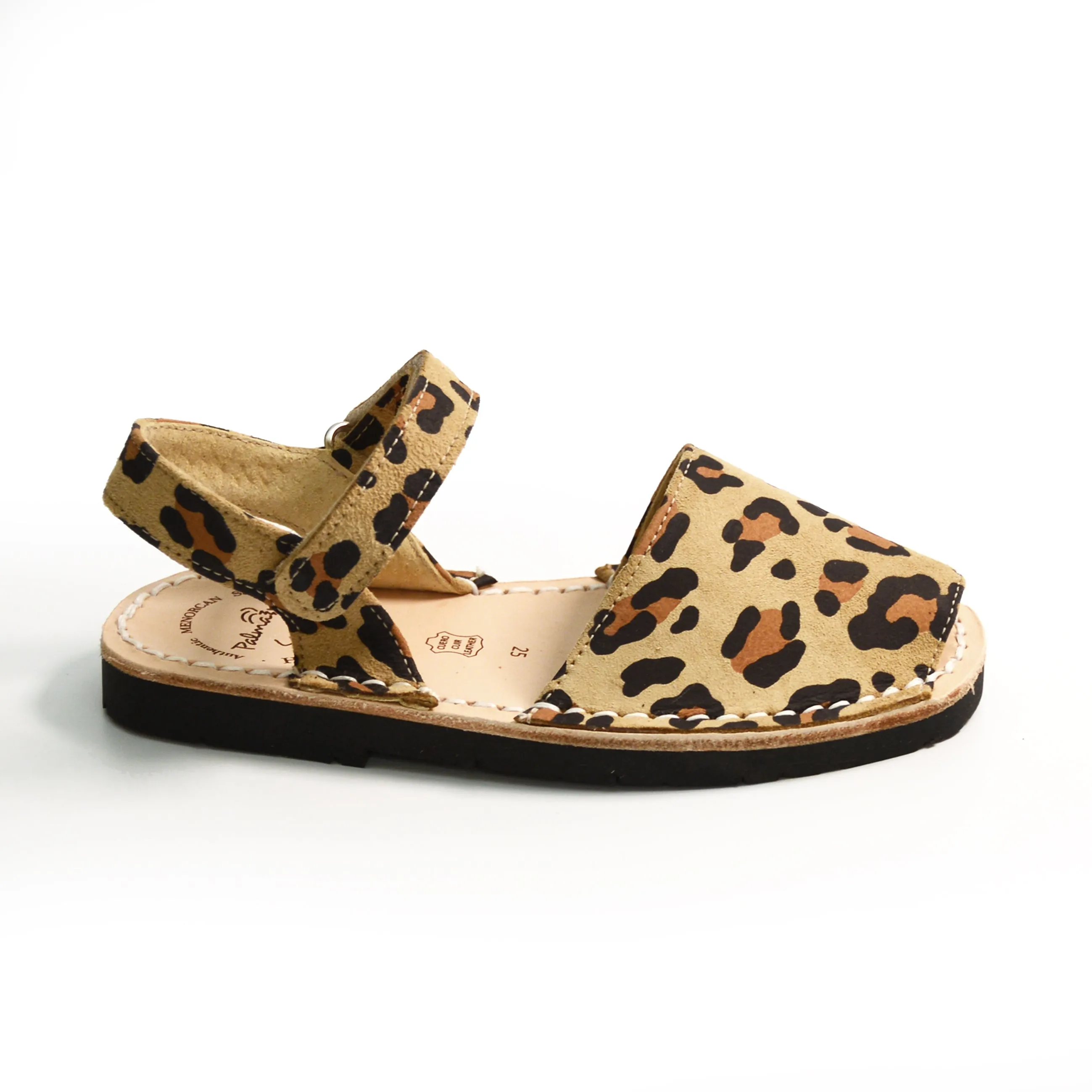 Leopard Print Nubuck Hook and Loop