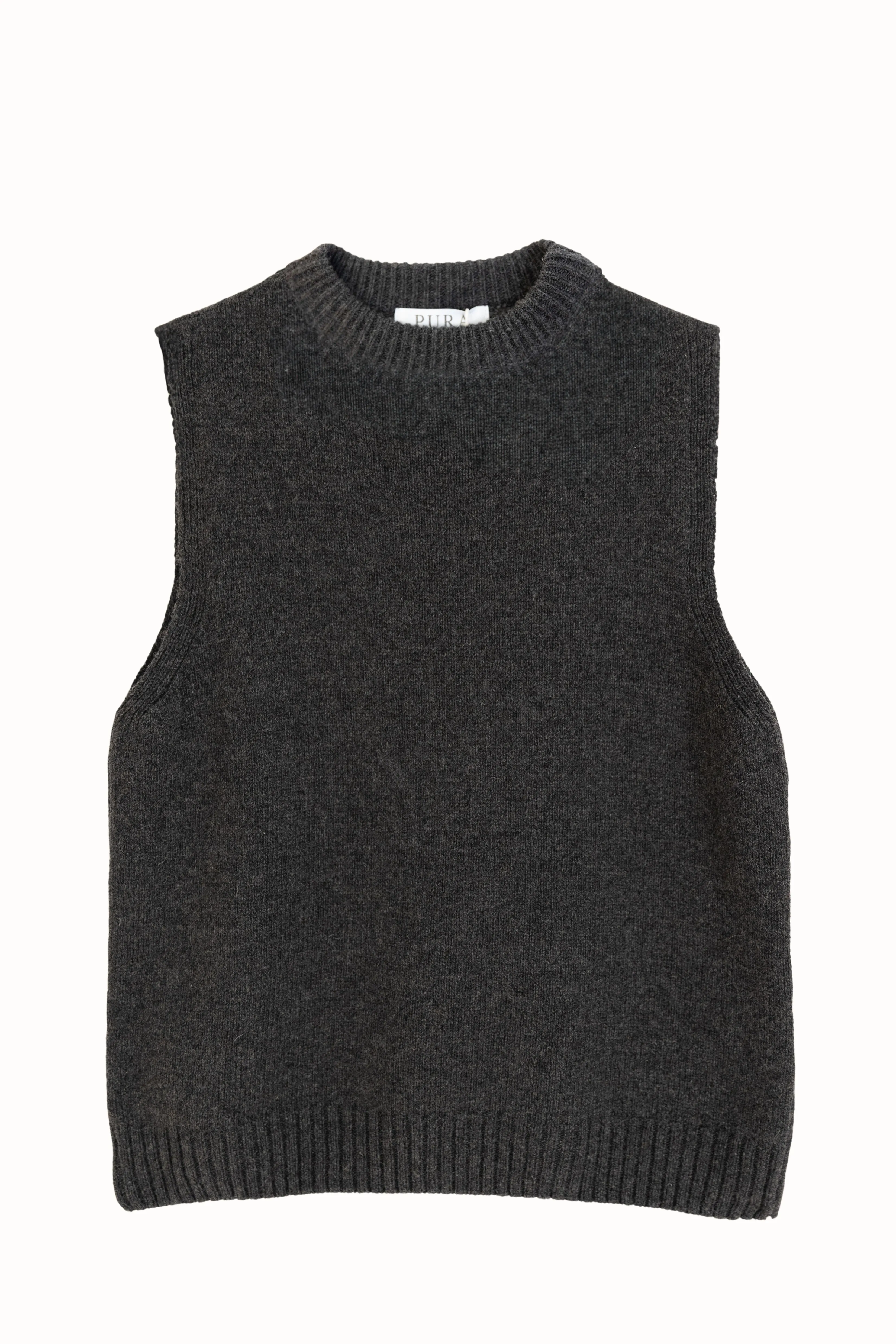 MOCK NECK TANK CASHMERE