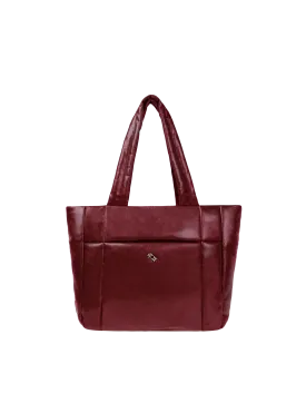 Puffer Shopper (Rich Dark Cherry)