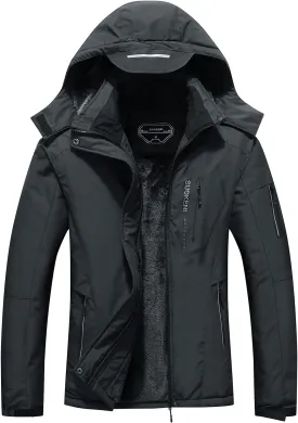 SUOKENI Women's Waterproof Warm Winter Snow Coat Hooded Raincoat Ski Snowboarding Jacket
