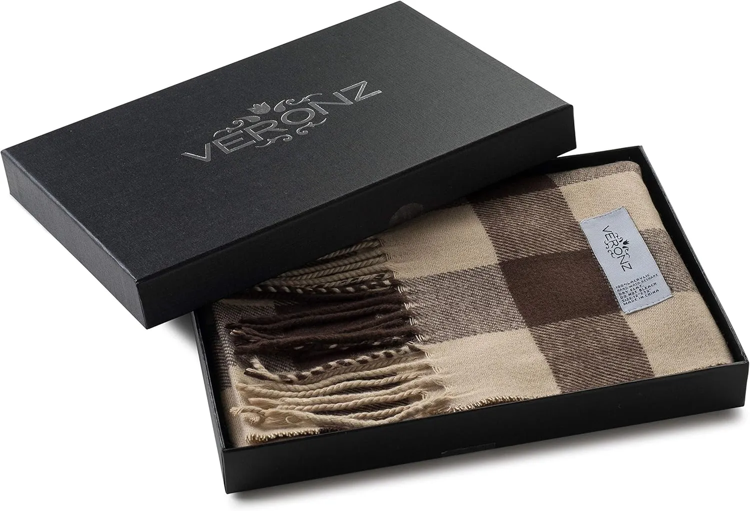 VERONZ Super Soft Luxurious Classic Cashmere Feel Winter Scarf With Gift Box